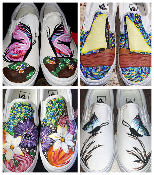 Painted Shoes for Brain Tumor Survivors 