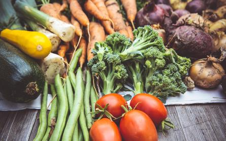 A colorful assortment of fresh vegetables