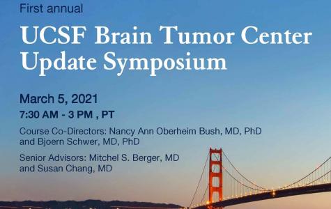 Brain Tumor Center Symposium Registration Link and Golden Gate Bridge