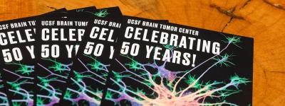 UCSF Brain Tumor Center's 50th anniversary celebration brochures